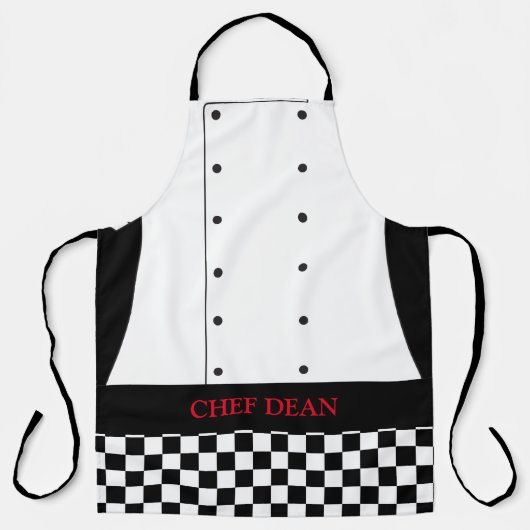 Koch-Tunfische und karierte Pflanze Schürze (Vorderseite)