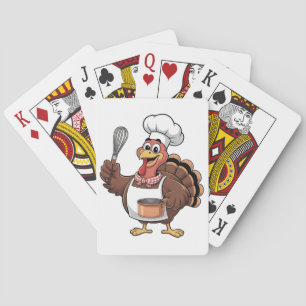 Koch Türkei Erntedank Cook Gobbler Spielkarten