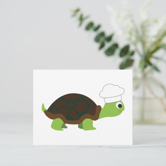 Koch Turtle Postkarte (Stehend Vorderseite)