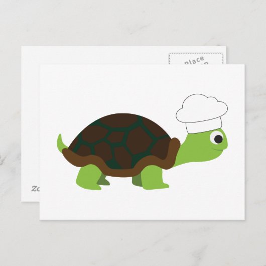 Koch Turtle Postkarte (Vorne/Hinten)
