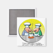 Koch Überraschung Magnet (Vorderseite/Rückseite)
