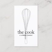 Koch und Baker Whisk Catering Visitenkarte (Vorderseite)