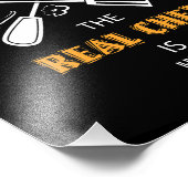 Koch und Kochen Funny Quotes Fotodruck (Ecke)