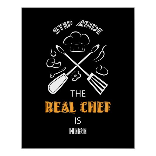 Koch und Kochen Funny Quotes Poster (Vorderseite)