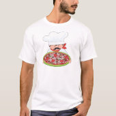 Koch und Pizza T-Shirt (Vorderseite)