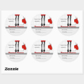 Koch Utensils hausgemachte Beilagen Sticker (Blatt)