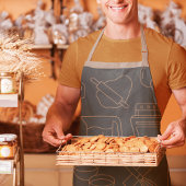 Koch Vater Master Backen & Kochen Spaß Utensil Gra Schürze