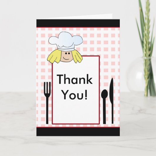 Koch Vielen Dank Dankeskarte (Vorderseite)