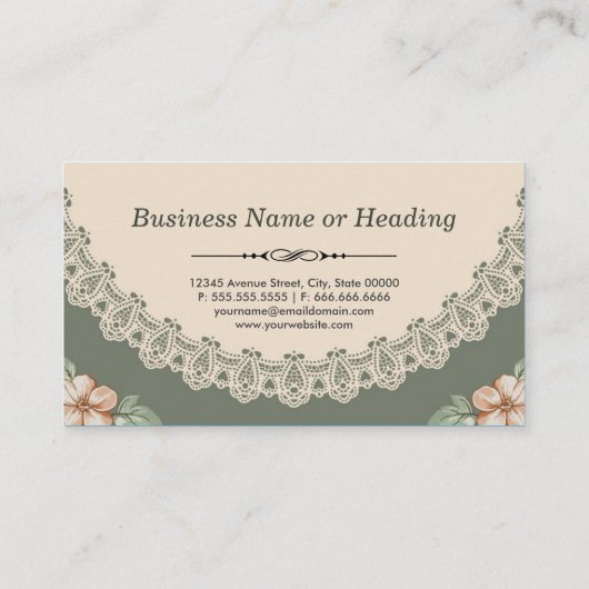 Koch - Vintage Chic Visitenkarte (Rückseite)