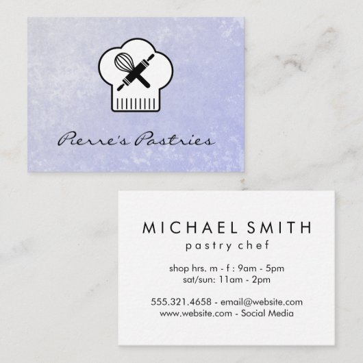 Koch Visitenkarte (Vorne/Hinten)