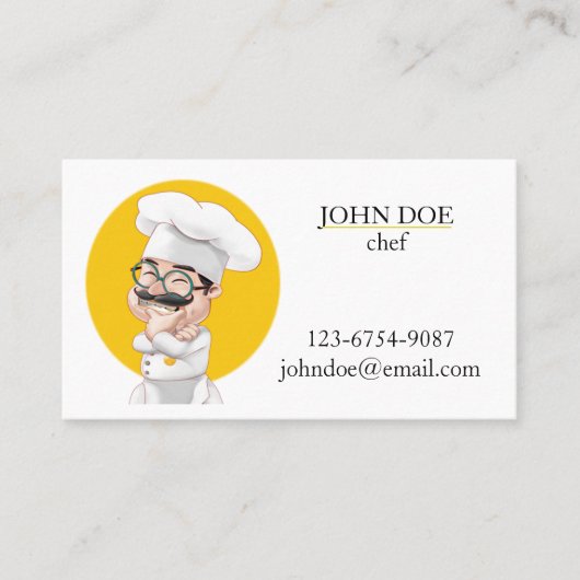 Koch Visitenkarte (Vorderseite)