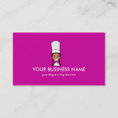 Koch-Visitenkarte - afrikanische Version Visitenkarte (Rückseite)