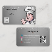 Koch-Visitenkarte Telefonnummerkarte (Vorne/Hinten)