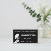 Koch-Visitenkarte Visitenkarte (Stehend Vorderseite)