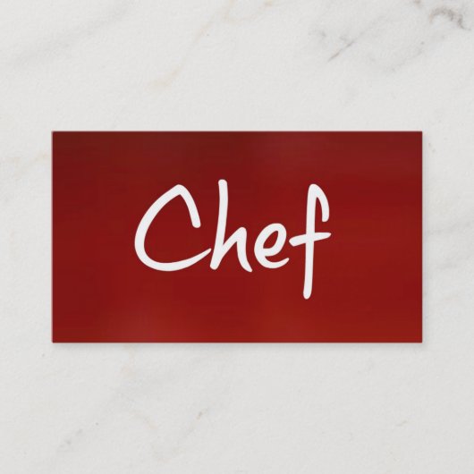 Koch-Visitenkarte Visitenkarte (Vorderseite)