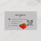 Koch-Visitenkarte Visitenkarte (Rückseite)