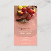 Koch, Visitenkarten für Backwaren Visitenkarte (Rückseite)