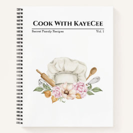 Koch von Aquarell Notizblock