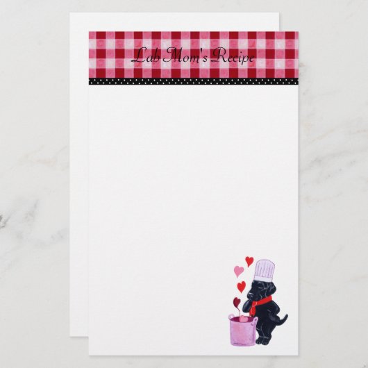 Koch von Black Lab Rezept Stationary Gingham (Vorne/Hinten)