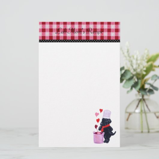 Koch von Black Lab Rezept Stationary Gingham (Stehend Vorderseite)