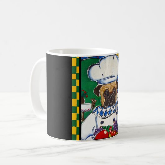 Koch von Seafood Mops Kaffeetasse (Vorderseite Links)