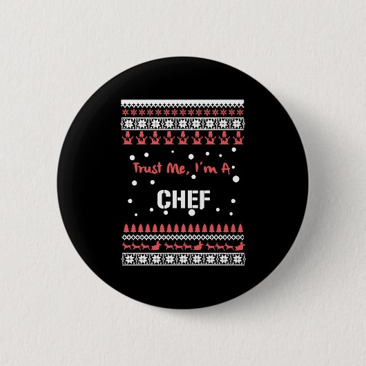 Koch Weihnachts-Shirts Button (Vorderseite)