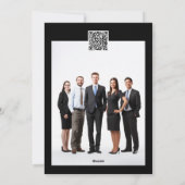 Koch Weihnachtsbaumfest Catering Feiertagskarte (Rückseite)