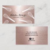 Koch Whisk Konditorei Rose Gold Visitenkarte (Vorne/Hinten)