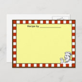 Koch Zugelassene Recipe Blank Card Postkarte (Vorne/Hinten)