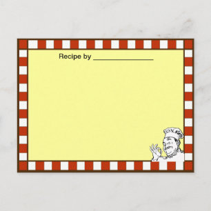 Koch Zugelassene Recipe Blank Card Postkarte