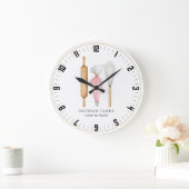 Koch zum Backen Große Wanduhr (Zuhause)