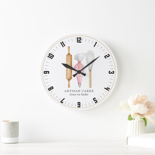 Koch zum Backen Große Wanduhr (Zuhause)