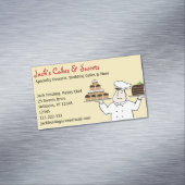 Koch zum Konditorei Magnetische Visitenkarte (Beispiel)