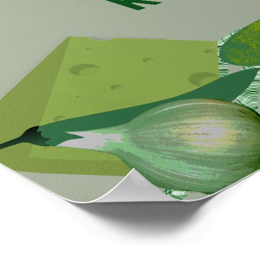 Kochabdeckung im Küchenstil Poster (Ecke)