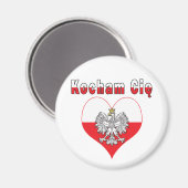 Kocham Cie Eagle Heart Magnet (Vorderseite/Rückseite)