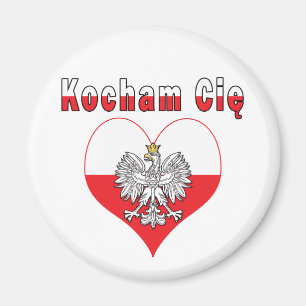 Kocham Cie Eagle Heart Magnet