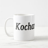 Kocham Cię - i-Liebe Sie auf Polnisch Kaffeetasse (Links)