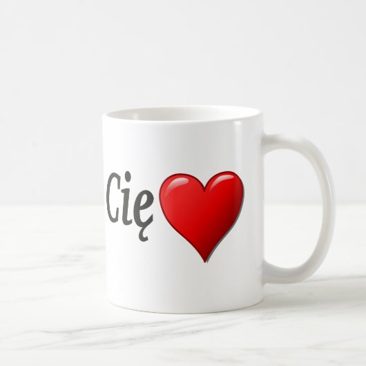 Kocham Cię - i-Liebe Sie auf Polnisch Kaffeetasse (Rechts)