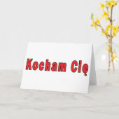 Kocham Cie - I Liebe Sie Karte (Gelbe Blume)