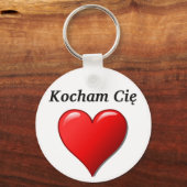 Kocham Cię - Ich Liebe Sie auf Polnisch Schlüsselanhänger (Vorderseite)