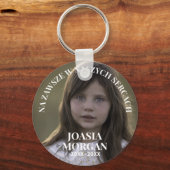 Kocham cię in polnischer Foto-Gedenkstätte Polen Schlüsselanhänger (Vorderseite)