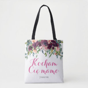 Kocham Cię mamo I Liebe Sie Mama auf Polnisch Gesc Tasche