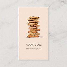 Kochbäckerei Aquarell Pfirsichkarte Visitenkarte