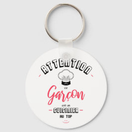 Kochbeachtung an der Echoanzeige Schlüsselanhänger