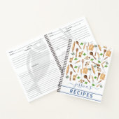 Kochbuch Aquarellrezepte Utensitis Backbäcker Notizblock (Innenseite)