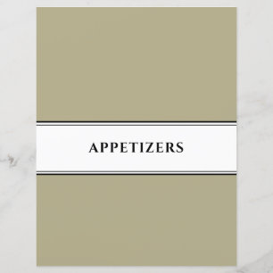 Kochbuch-Division   Appetithappen   Schwarz-weiße 