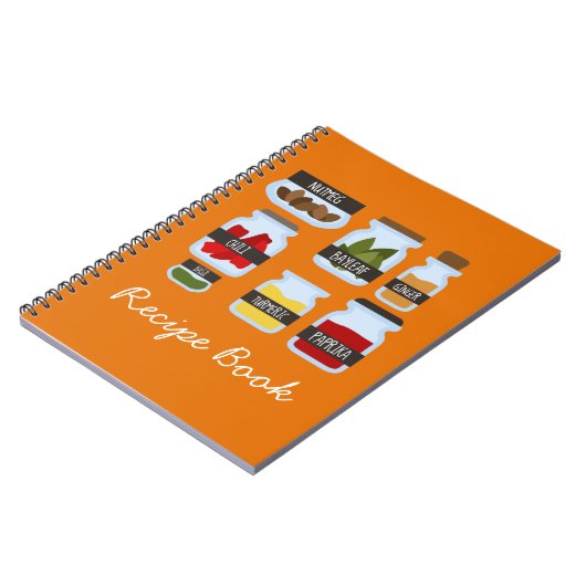 Kochbuch für Gewürze Notizblock (Linke Seite)