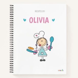 Kochbuch für personalisierte Kinder Notizblock