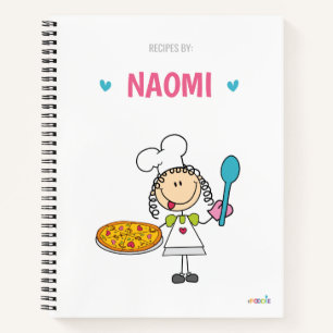 Kochbuch für personalisierte Kinder Notizblock