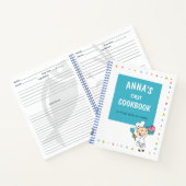 Kochbuch für personalisierte Kinder Notizblock (Innenseite)